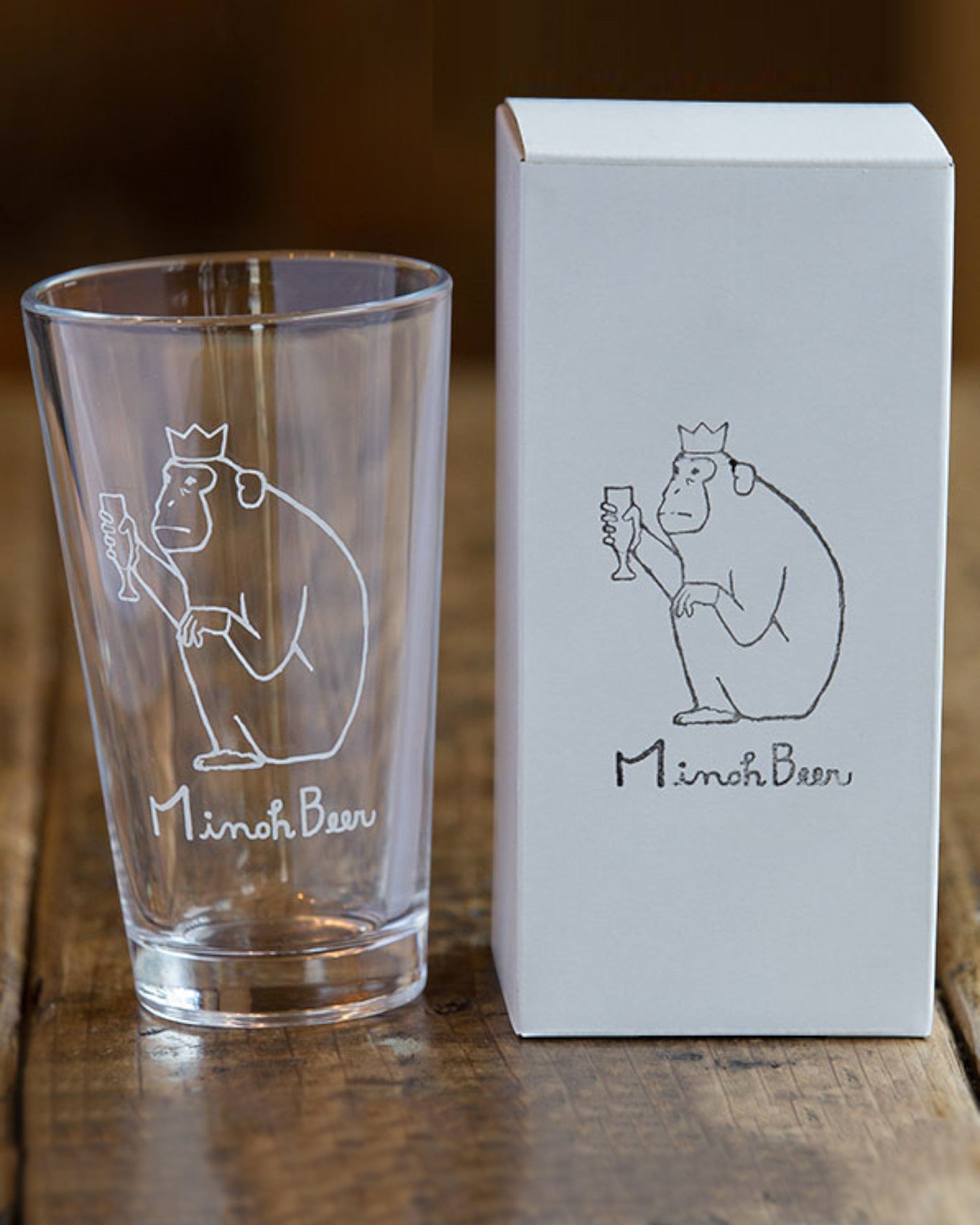おさるグラス 大｜箕面ビール公式オンラインストア
