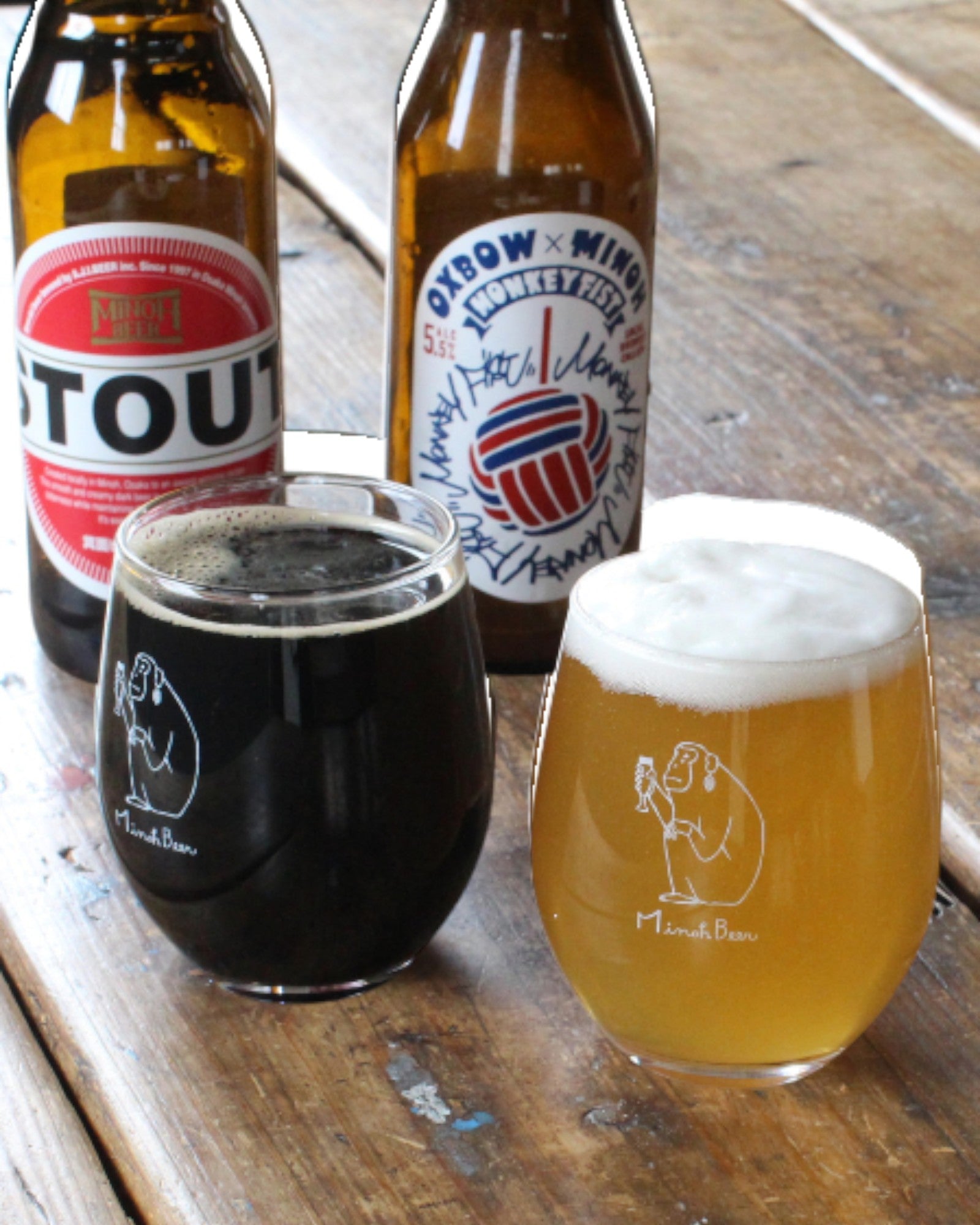 おさるラウンドグラス