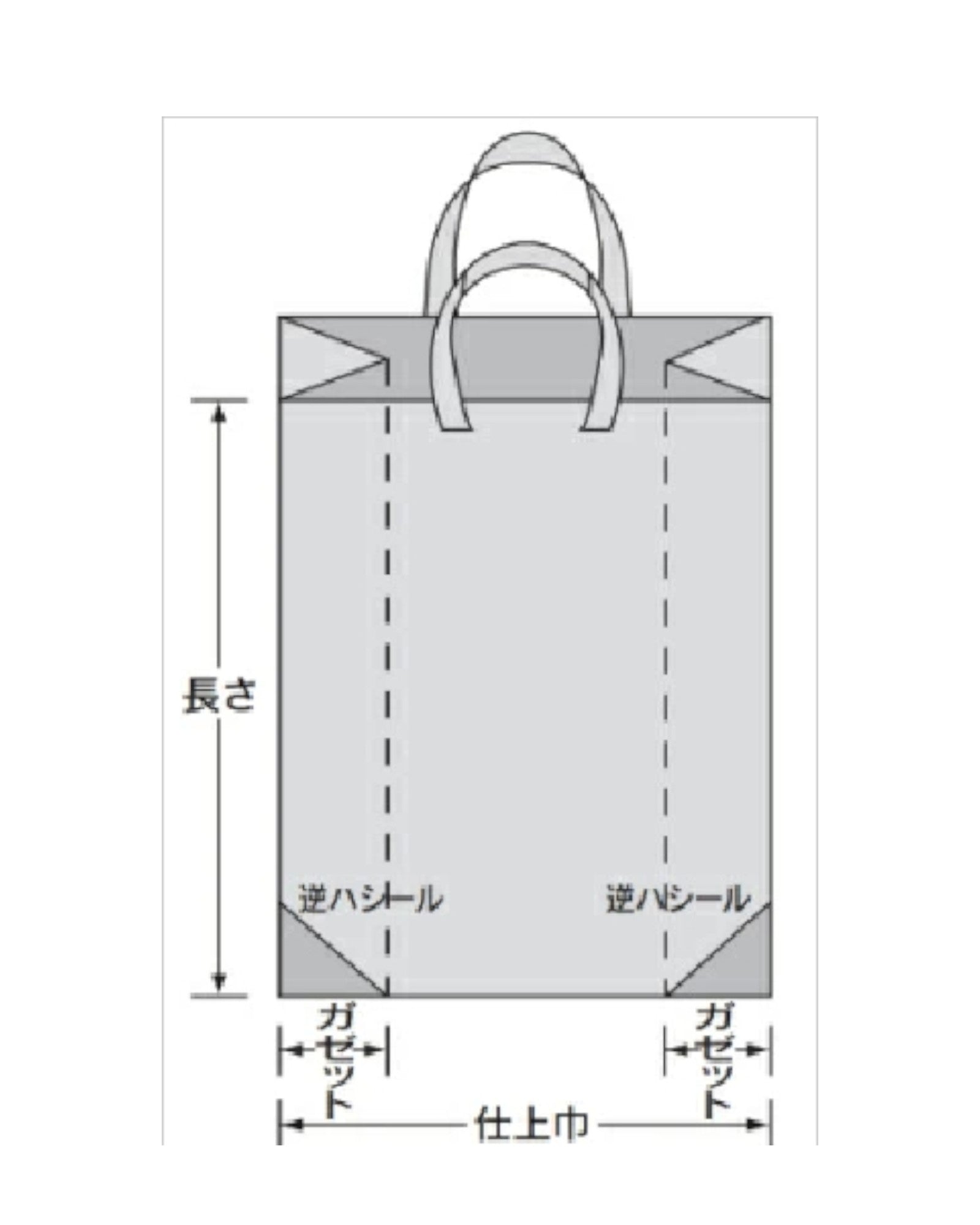 6本箱用<br>ショッピングバッグ<br>(ビニール製)