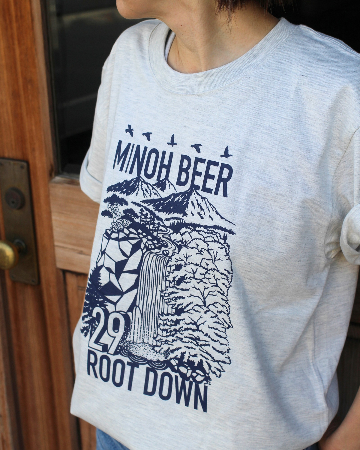 箕面ビール29周年 アニバーサリーTシャツ（waterfall）