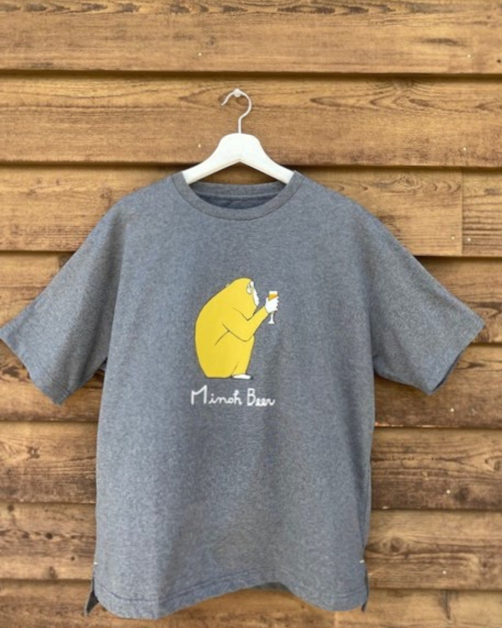 UpcycleおさるTシャツ（ダークグレー）