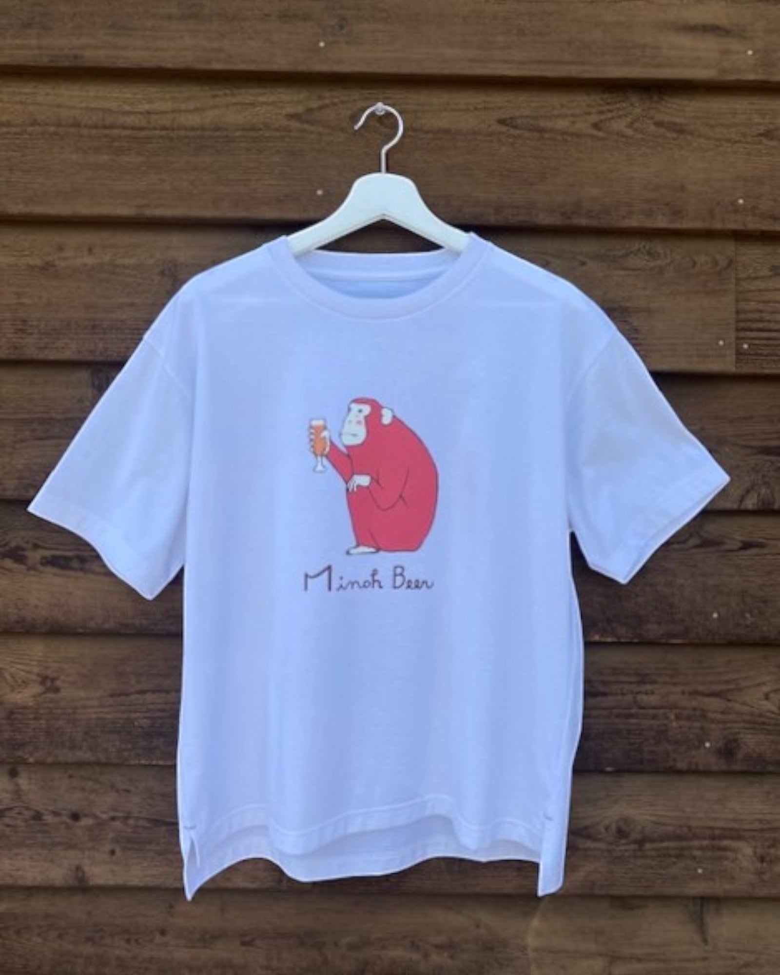 UpcycleおさるTシャツ（ホワイト）