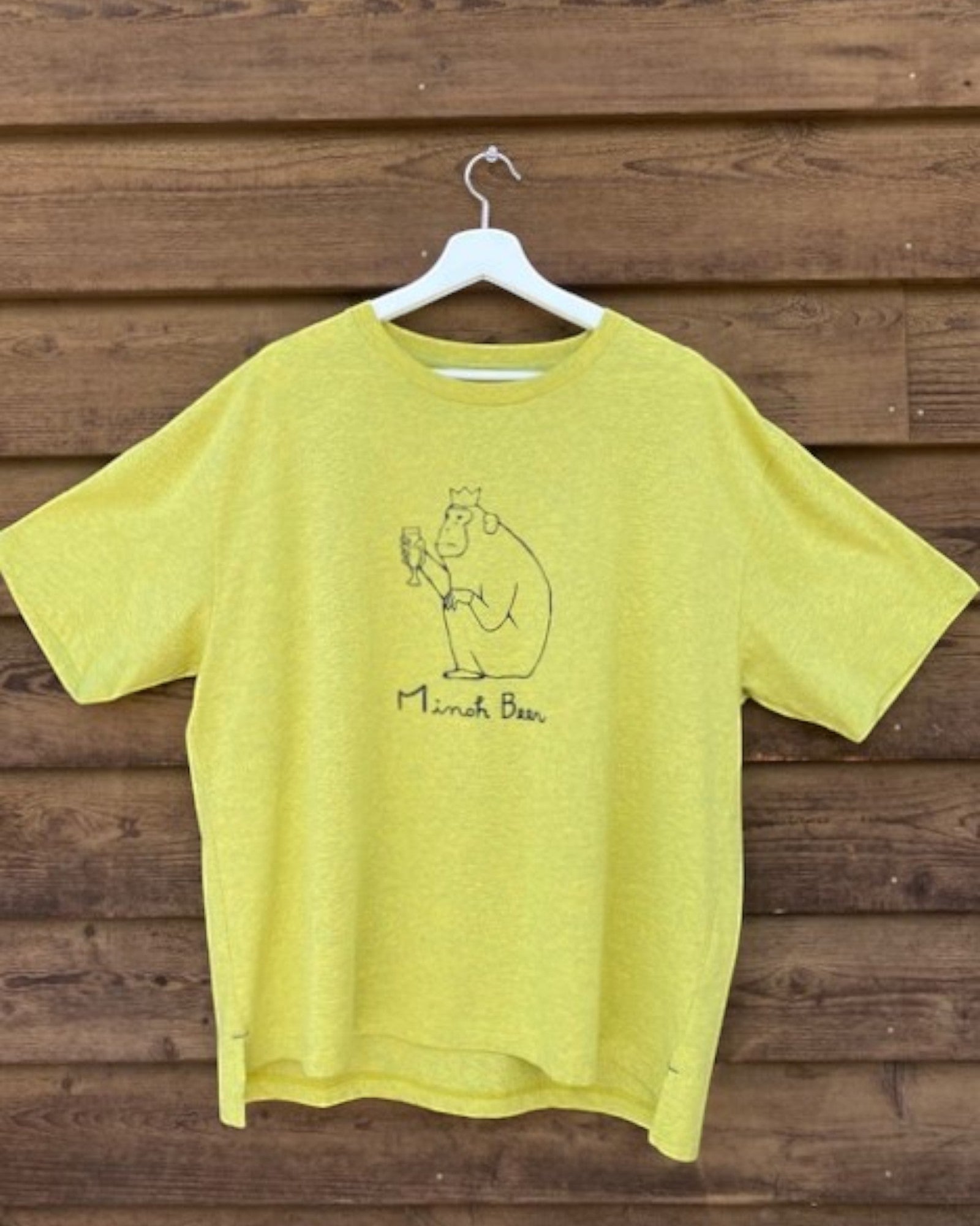 UpcycleおさるTシャツ（イエローメランジ）