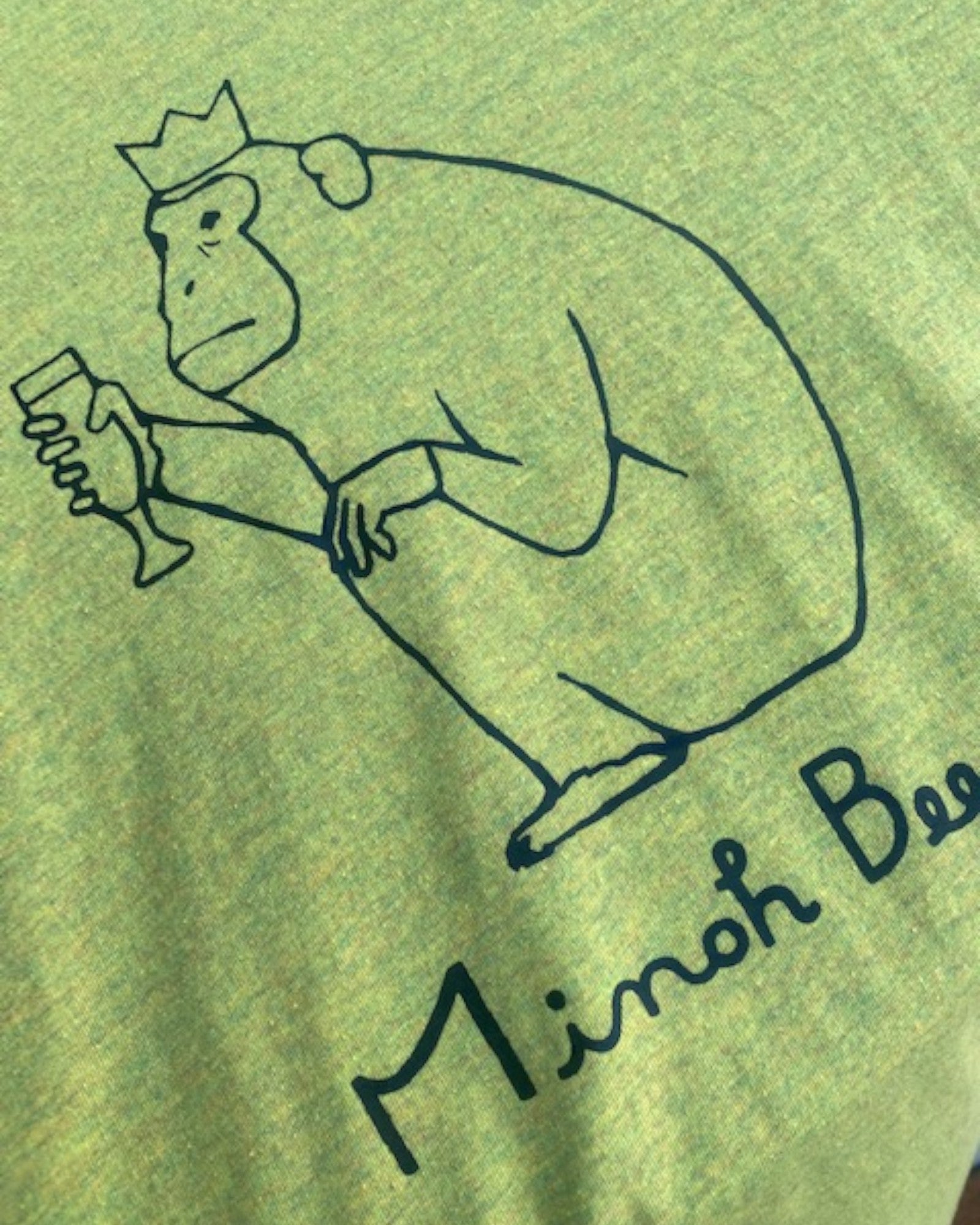 UpcycleおさるTシャツ（イエローメランジ）